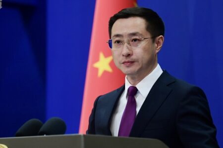 Foreign Ministry Spokesperson Lin Jian on March 3, 2025. Photo: MFA China