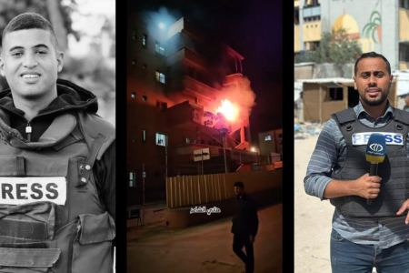 Attacks on journalists and hospitals continue in Gaza. Pictured here are Hossam Shabat and Mohammad Mansour who were killed on Monday, March 24 in airstrikes. Photos via X