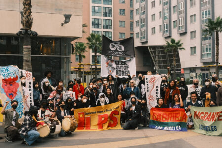 Activists mobilize in Los Angeles against Freedom Shield (Photo: Nodutdol