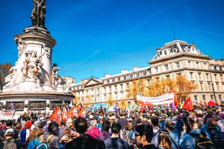 Anti-far right protest in Paris, April 6, 2025. Source: Bastien Lachaud/X