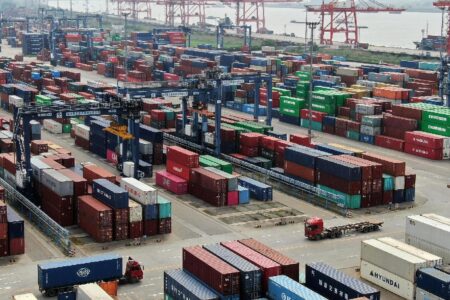 China impuso un arancel simétrico del 34 % a todos los productos estadounidenses a partir del 10 de abril. Foto: CGTN