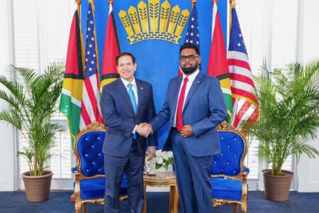 US Secretary of State Marco Rubio and Guyanese President Irfaan Ali. Photo: Irfaan Ali/X