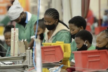 Textile workers in Lesotho. Photo: LNDC