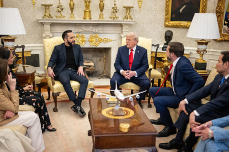 Nayib Bukele meets with Trump in the Oval Office (Photo: The White House)