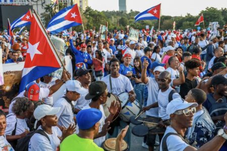 Cuba may 1 2 Cuban people on May 1 in the Plaza of the Revolution. Photo: Miguel Díaz-Canel / X