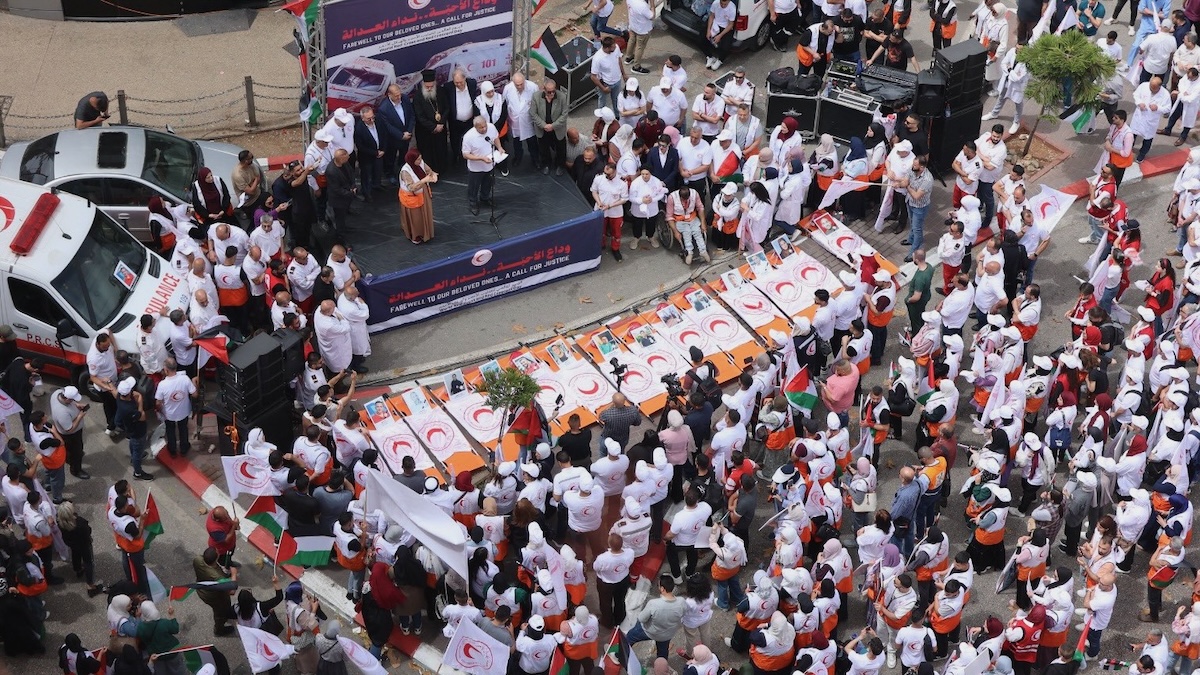 PRCS workers Ramallah