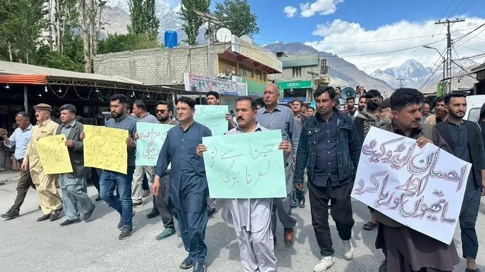 Protests in Gilgit-Baltistan
