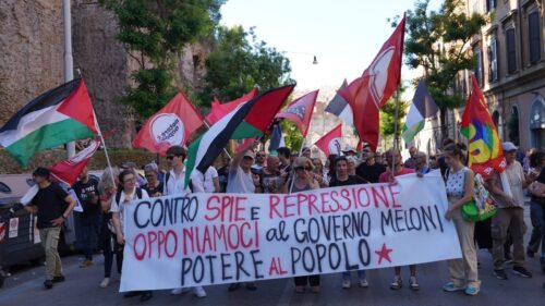 Italian mobilization against police infiltration