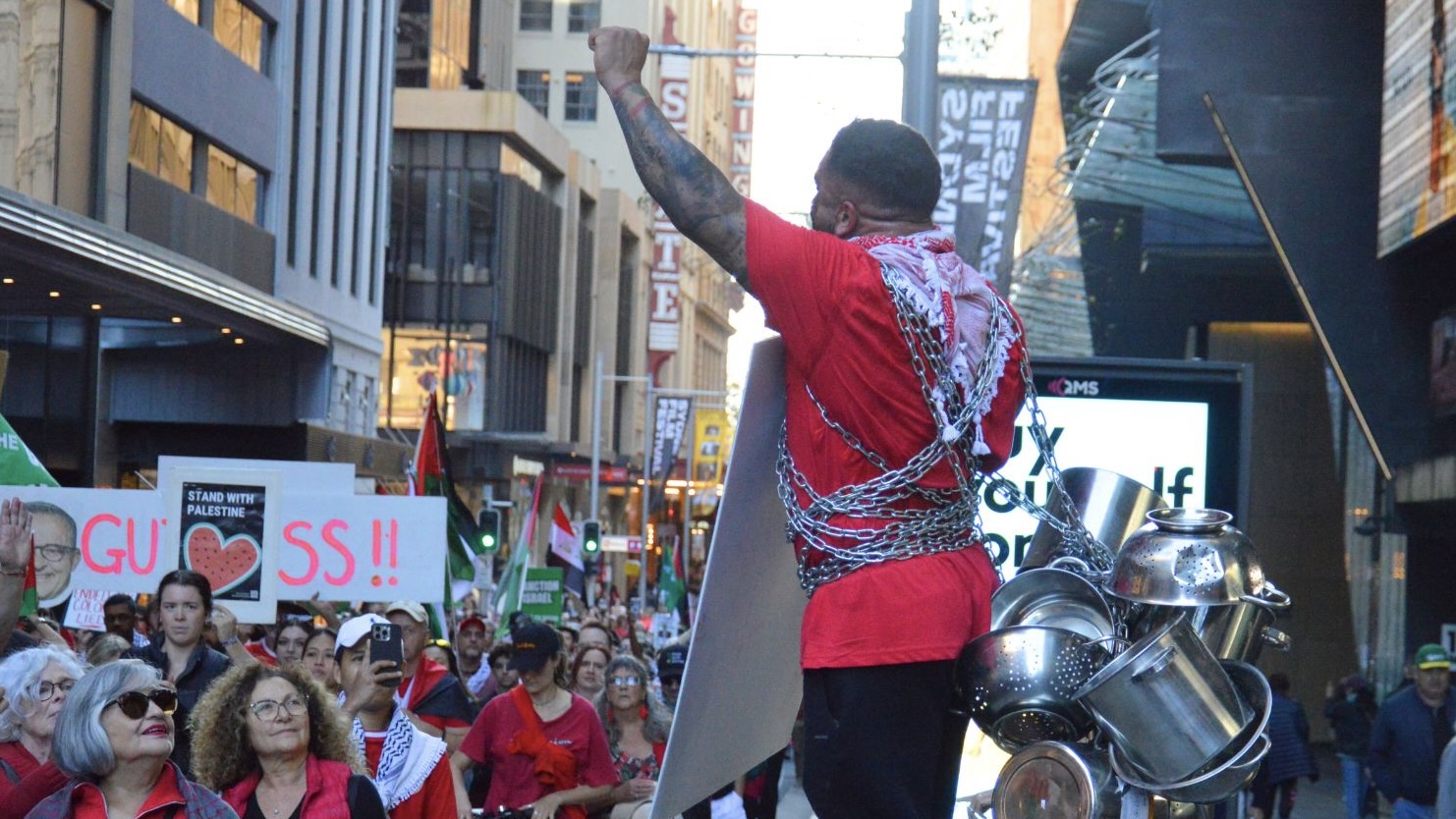 Palestine march Sydney Australia