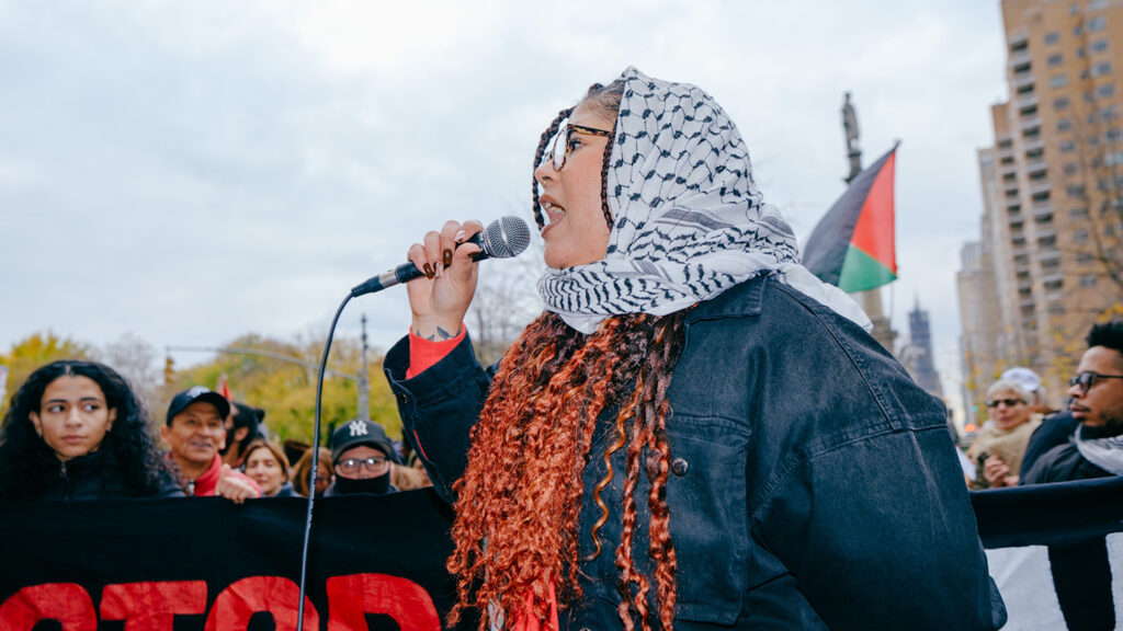 Rachel Domond protest