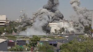 Sectarian violence continues to spiral in Syria as Israel launches airstrikes
