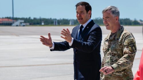 Marco Rubio and military leaders