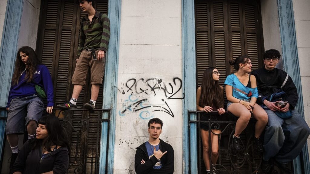High school students Argentina protest