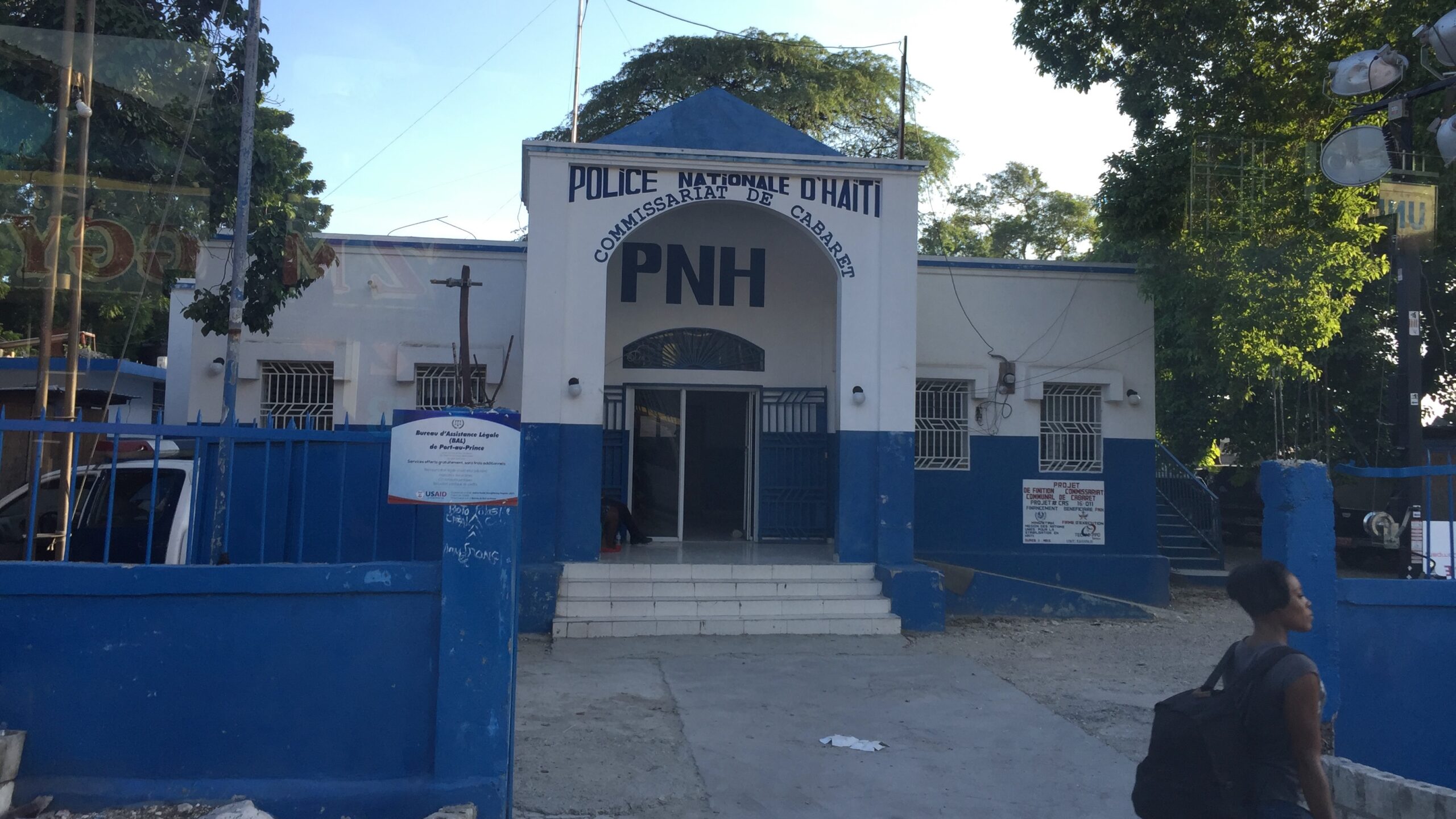 Haitian police precinct in Cabaret