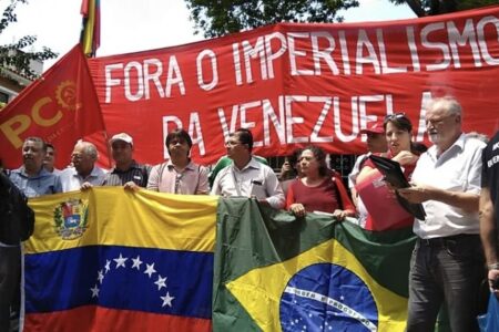 Brazil out imperialism from venezuela MST leader Venezuela solidarity