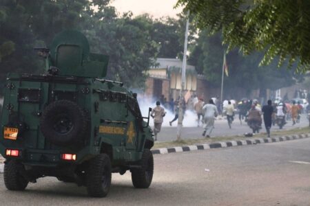 Cameroon protests Biya election Cameroon protests Biya's re-election
