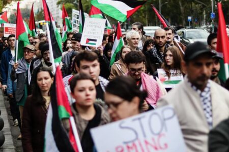 Elbit out! launches in Romania Palestine protest in Bucharest