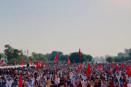 Protesters in Pakistan demand withdrawal of false charges against farmer leaders Protests in Pakistan