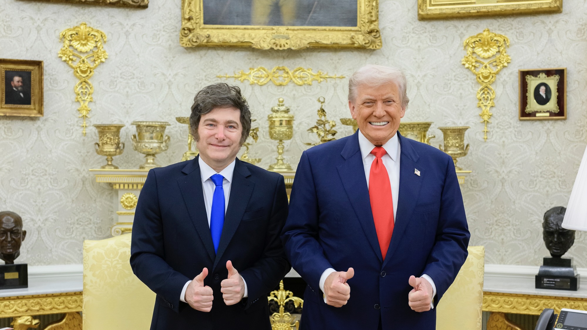 President Donald J. Trump and President of Argentina Javier Milei