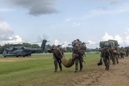 US forces in Camp santiago puerto rico 2 US Marines in Puerto Rico