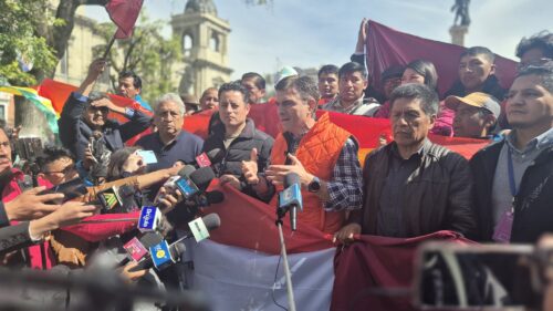 Rodrigo Paz campaign rally