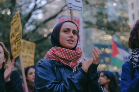 palestine gaza ceasefire israel Protesters gather in New York City to mark reaching of ceasefire deal (Photo: Wyatt Souers)