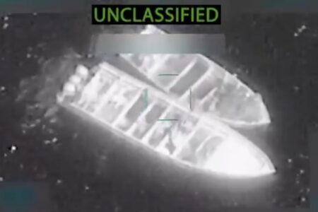 Screenshot Trump administration airstrikes vessels in the Pacific