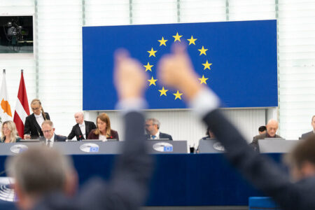 54845026299_d6a80c3040_c MEPs during a parliamentary session, October 2025. CC-BY-4.0: © European Union 2025 – Source: EP