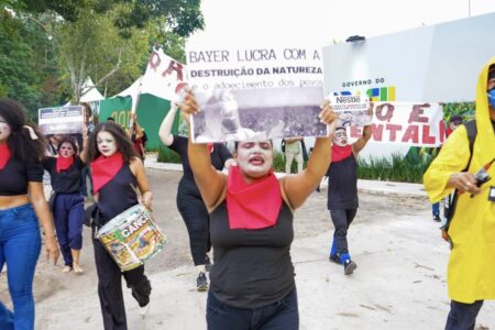 COP30 mst protest agribusiness MST COP30 protest