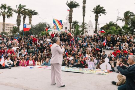 Chile prepares for the first round of presidential elections (1) Jeannette Jara campaign event in Arica, Chile