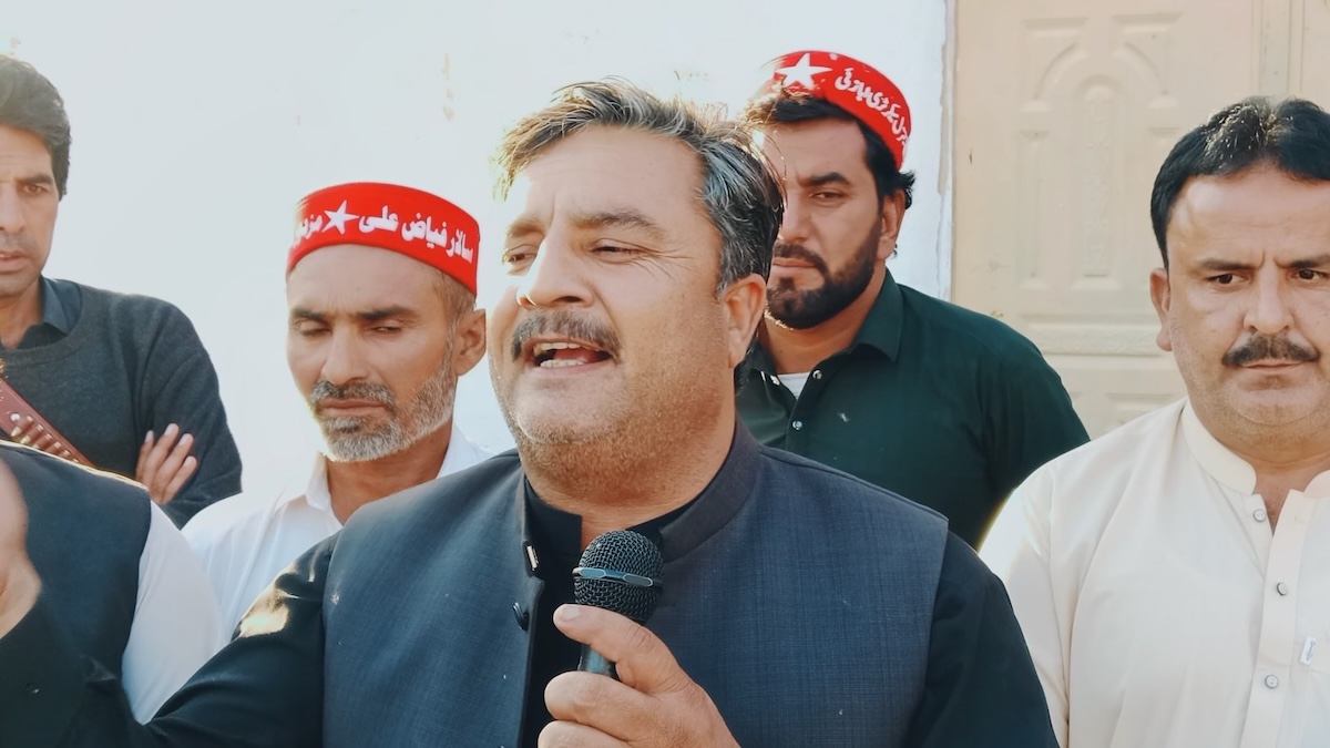 Salar Faiyaz Ali and other leaders of the left-wing Mazdoor Kisan Party