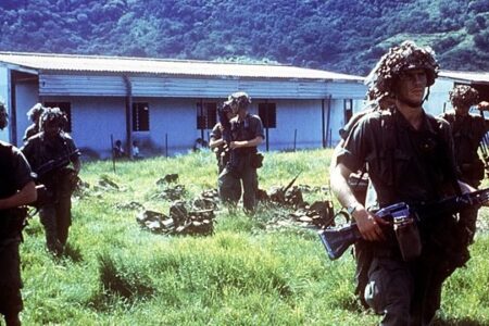 US interventions in LatAm (1) US military invading Grenada