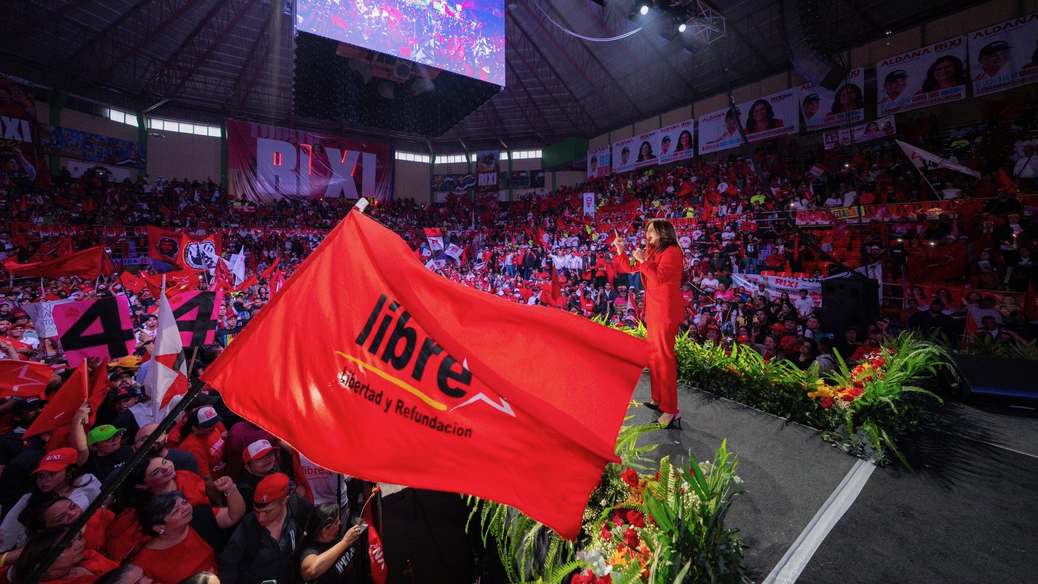 Rixi Moncada presidential campaign event