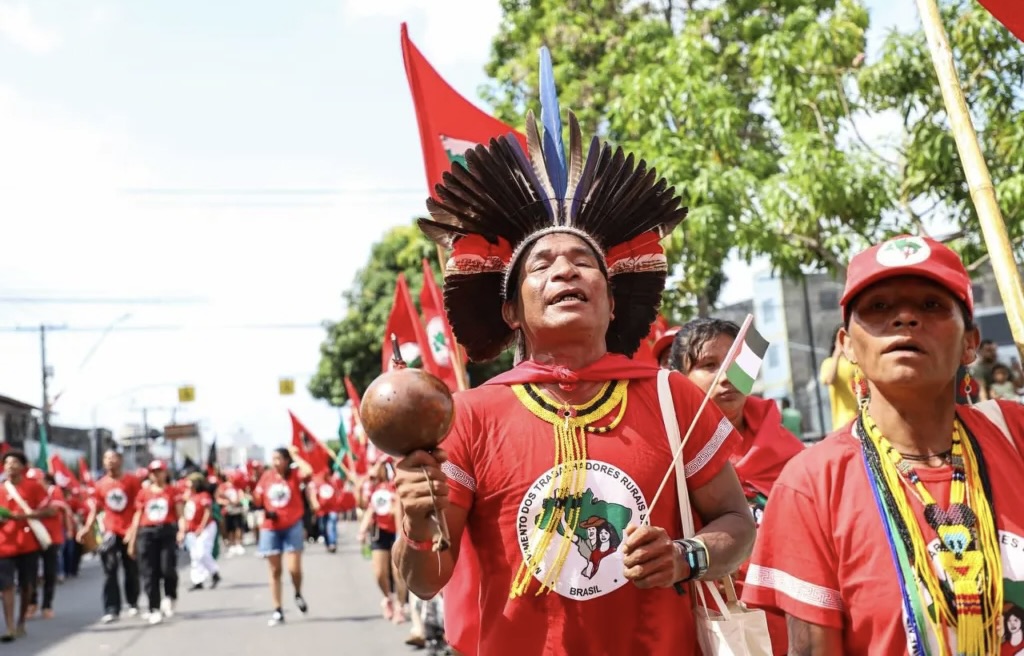 Indigenous people Climate March Belém
