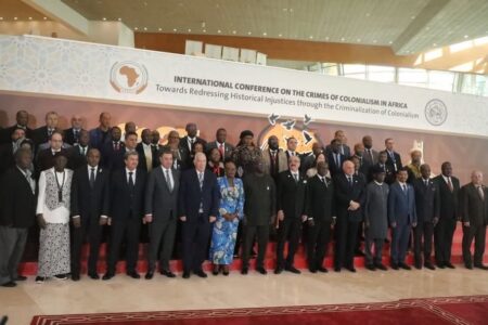 Algeria conference on crimes of colonialism Conference in Algeria recognized the need to codify colonial crimes in International Law as the current law excludes colonial crimes.