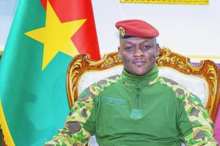 Another break from Françafrique- Burkina Faso suspends participation in francophone judicial body Burkina Faso president Ibrahim Traoré
