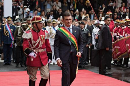 Bolivia's “new” neoliberal path (1) Recently-inaugurated president of Bolivia, Rodrigo Paz Pereira