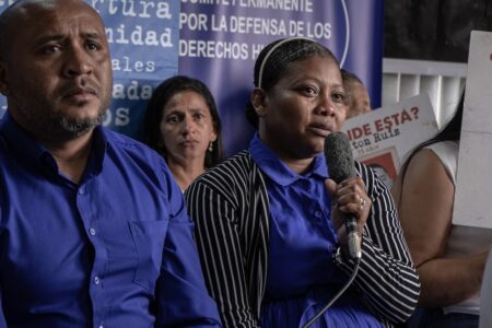 family members malvinas ecuador 2 Family members of the disappeared and murdered Afro-Ecuadorian boys from Malvinas, Ecuador. Photo: Committee of Disappeared Family Members