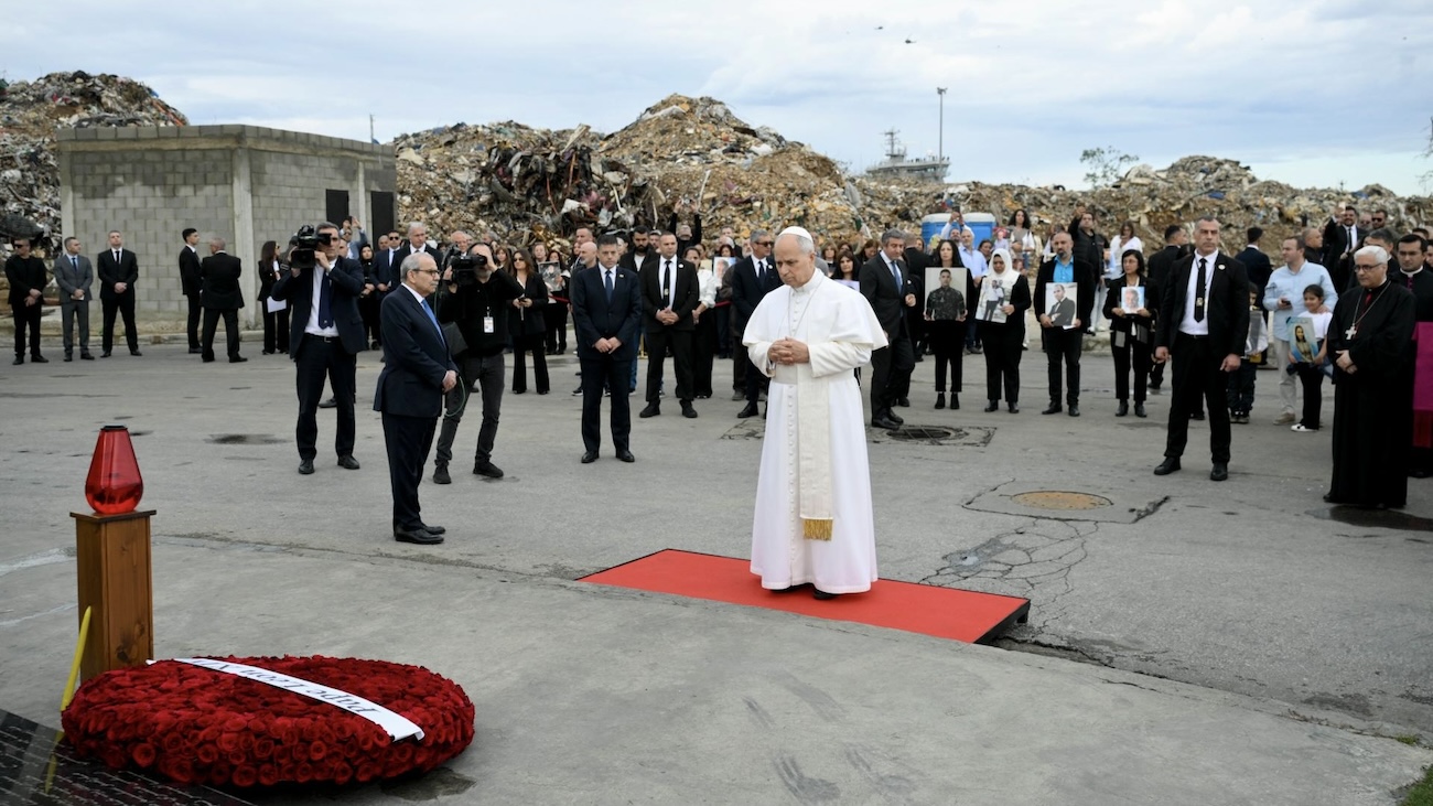 Pope Leo Beirut port blast