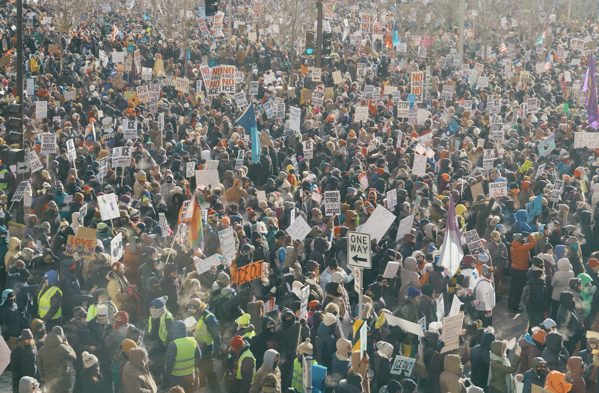 100K march for general strike in MN