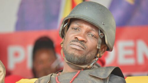 Bobi Wine at campaign rally