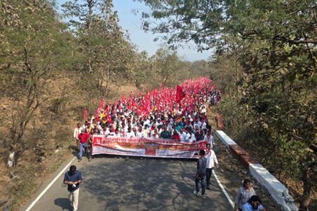 CPIM Manor Farmers strike Farmers' march. Source: CPI (Marxist)/X