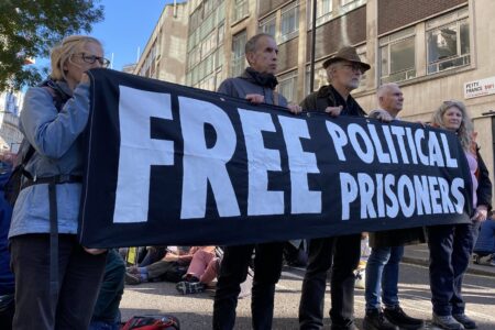 DoJ Free Political Prisoners Jan 2026 Source: Defend Our Juries/X