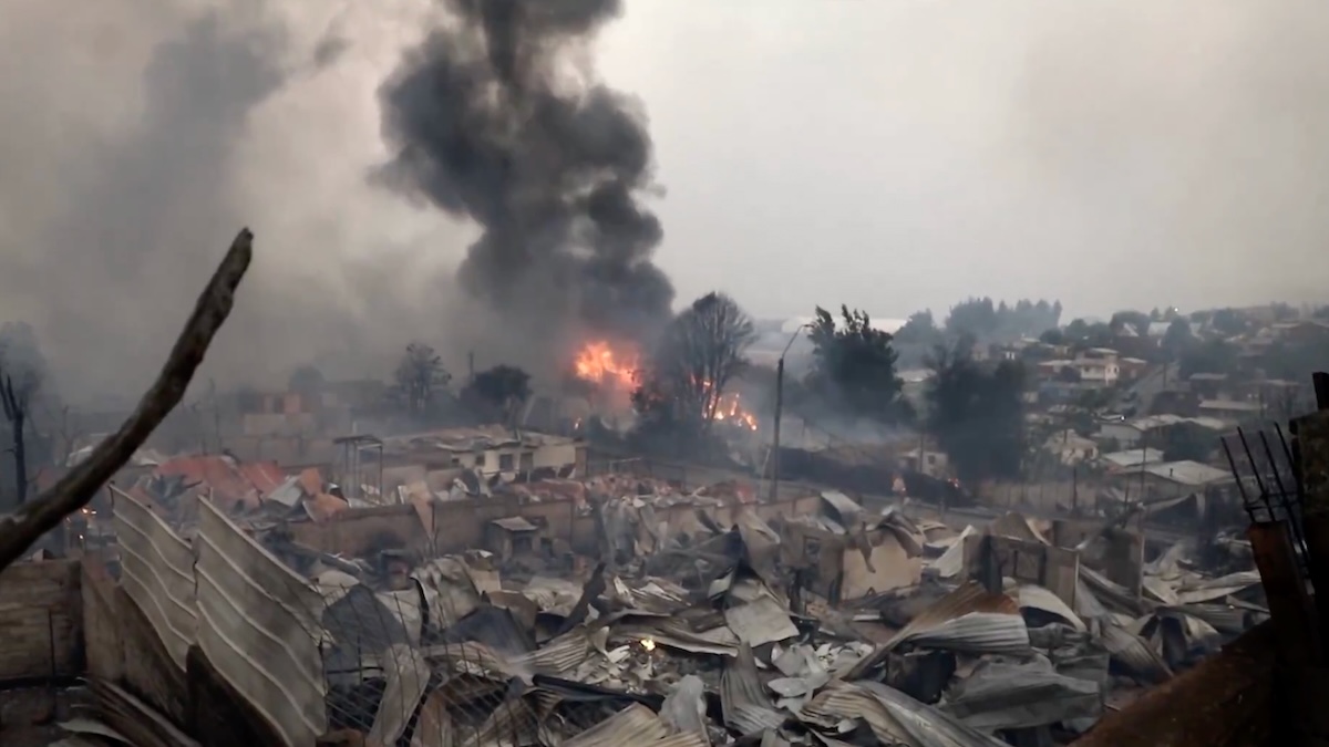 Fires in Chile's Bío Bío region
