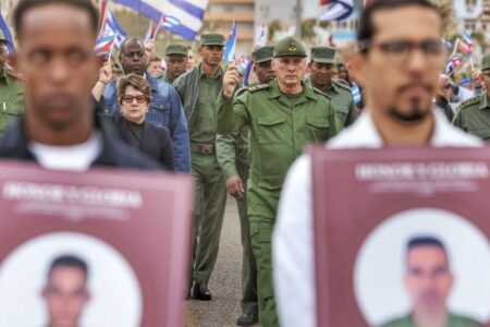 Miguel Diaz Canel havana cuba Miguel Díaz-Canel Havana fallen combatants