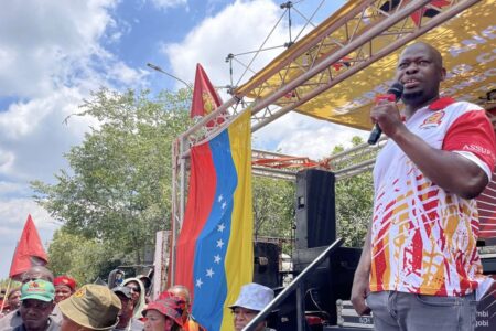 NUMSA venezuela NUMSA march to US consulate in solidarity with Venezuela