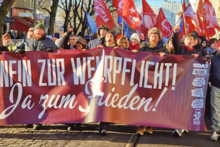 Screenshot 2026-01-19 at 18-09-35 Facebook Youth organizations carry pro-peace banners during annual Luxemburg-Liebknecht demonstration. Source: DKP Berlin/Facebook