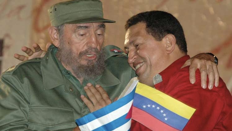 Fidel Castro y Hugo Chávez