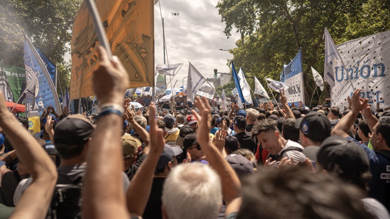 Buenos Aires protest labor reform February 11