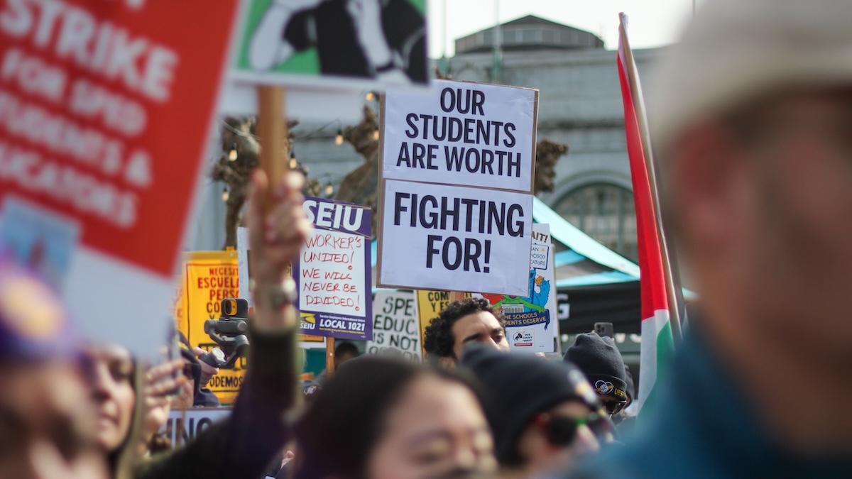SF educators on strike